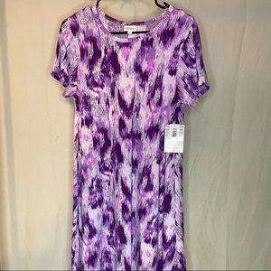 NWT Lularoe Purple Animal Print Carly S